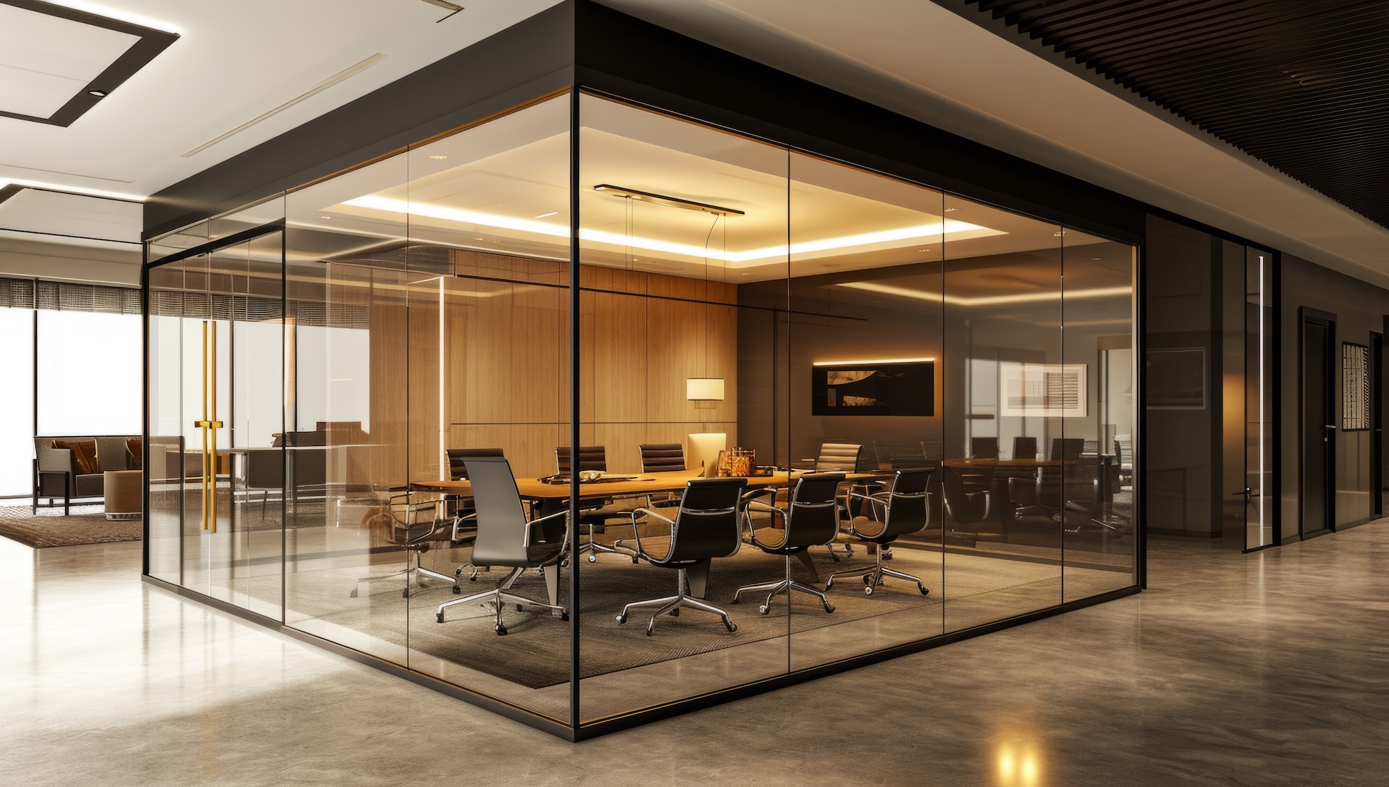 Modern conference room in Dubai downtown